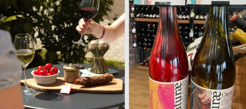 Terrasse et dégustation gratuite de vins Normands